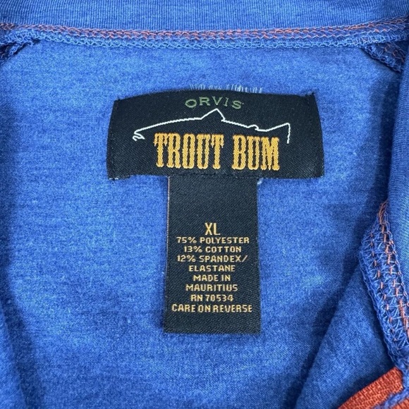 Orvis trout bum long sleeve pulllover - Picture 3 of 8
